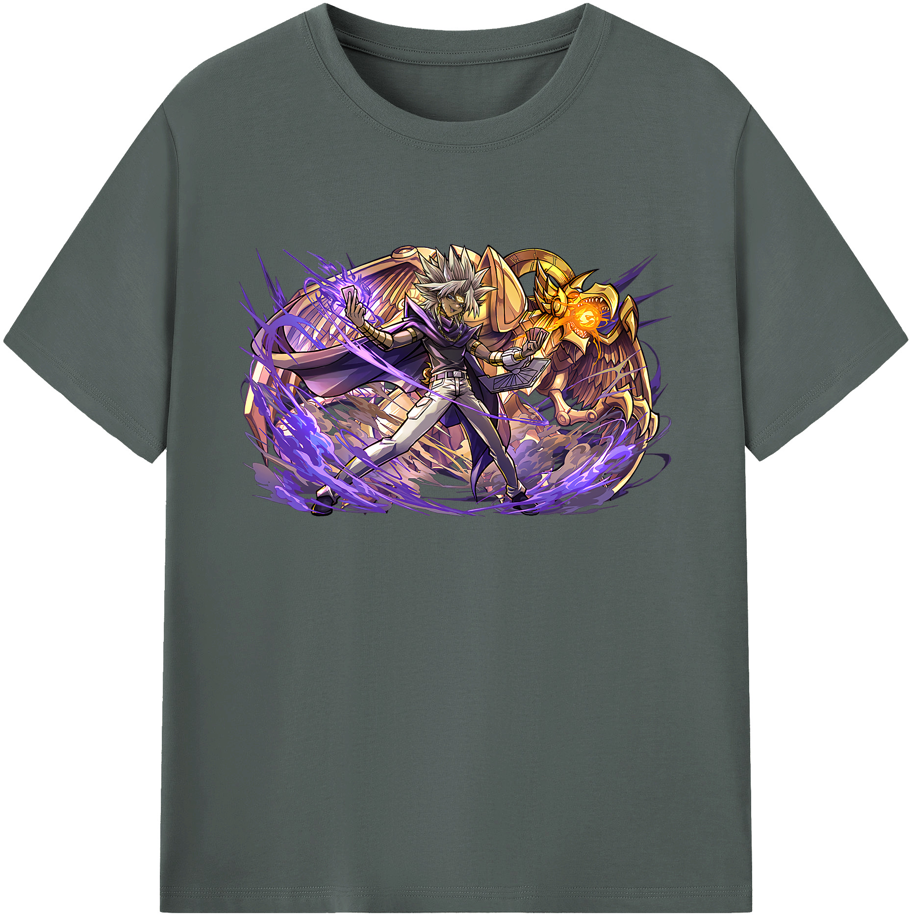 遊☆戯☆王 Yu-Gi-Oh! 綿100％ メンズ半袖Tシャツ｜肌触りやわらか＆通気性